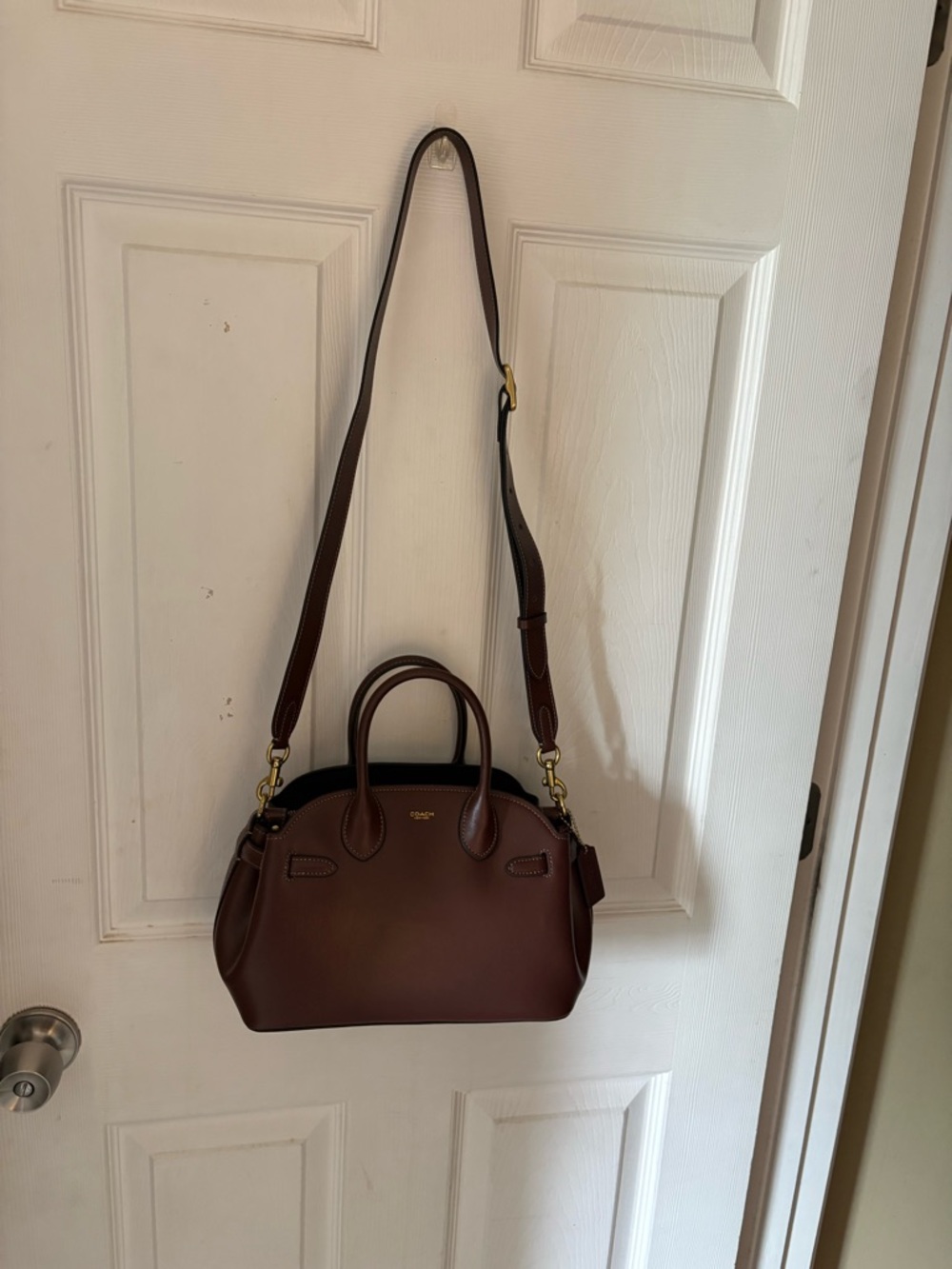 Dark Brown Coach Empire Carryall 26 - Picture 9 of 12